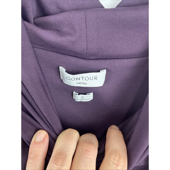 Aritzia Contour Purple Twist-Front Tank Top Womens Size L - Picture 3 of 11